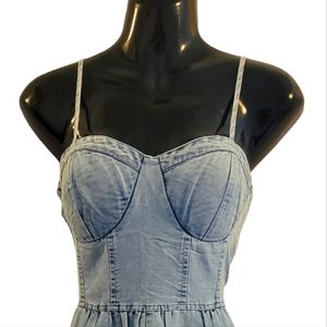 Jumpsuit fitted bustier top